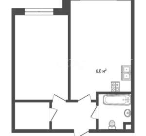 2-к квартира, вторичка, 42м2, 17/18 этаж