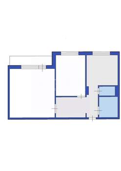 2-к квартира, вторичка, 44м2, 4/10 этаж