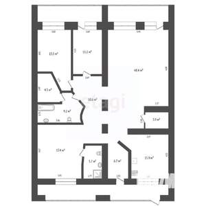 4-к квартира, вторичка, 147м2, 1/6 этаж