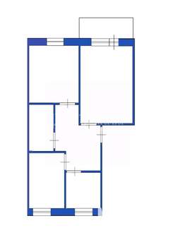 3-к квартира, вторичка, 55м2, 5/5 этаж