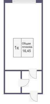Студия квартира, вторичка, 17м2, 5/5 этаж