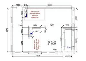 3-к квартира, вторичка, 55м2, 4/15 этаж