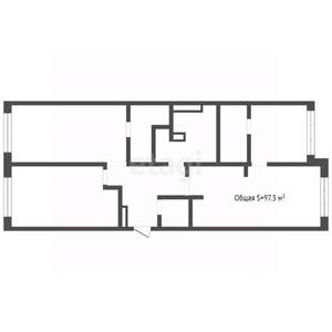 3-к квартира, вторичка, 97м2, 13/13 этаж