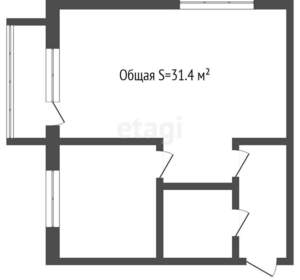 1-к квартира, вторичка, 31м2, 4/5 этаж