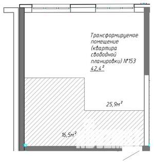 2-к квартира, вторичка, 42м2, 5/8 этаж