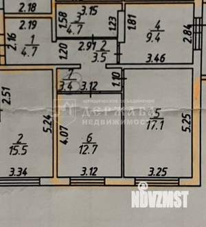 2-к квартира, вторичка, 55м2, 4/9 этаж
