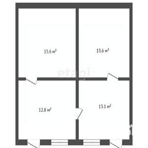 3-к квартира, вторичка, 55м2, 1/1 этаж