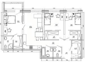 4-к квартира, вторичка, 99м2, 7/8 этаж