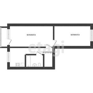 2-к квартира, вторичка, 44м2, 4/5 этаж