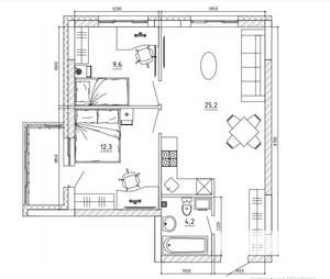 2-к квартира, вторичка, 61м2, 12/15 этаж