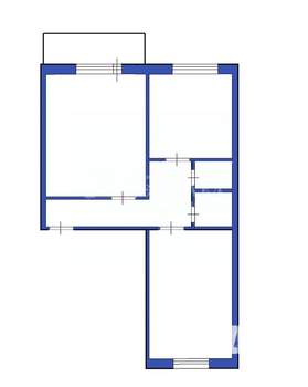 2-к квартира, вторичка, 53м2, 4/9 этаж