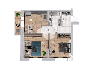 2-к квартира, вторичка, 59м2, 3/19 этаж