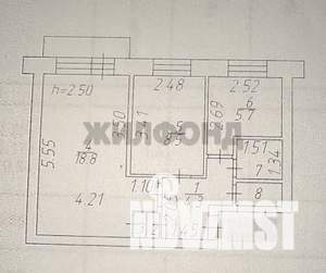 2-к квартира, вторичка, 42м2, 2/5 этаж