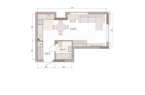 Студия квартира, вторичка, 33м2, 11/15 этаж