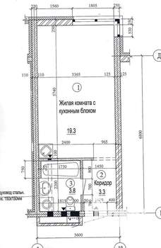 Студия квартира, вторичка, 27м2, 9/15 этаж