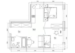 2-к квартира, вторичка, 49м2, 5/8 этаж